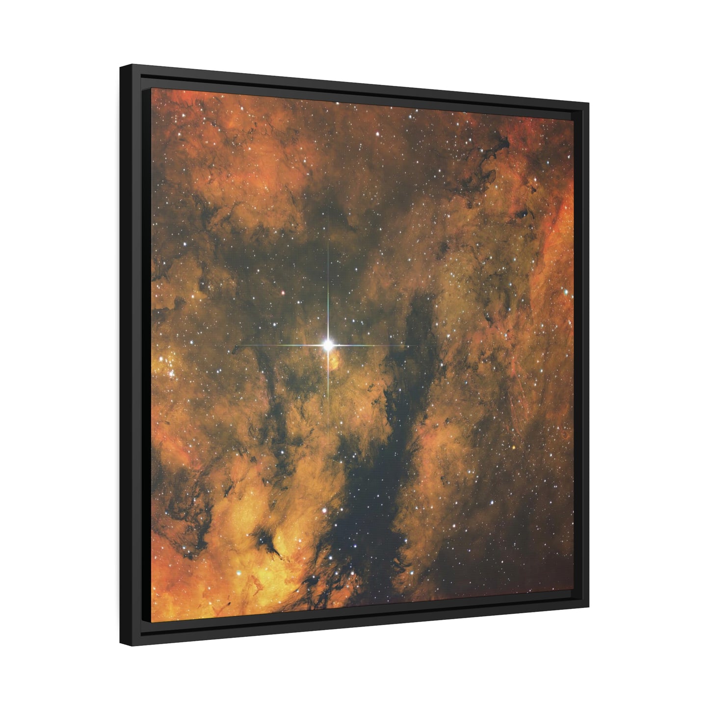 Star Bright | Astro Photography Digital Art | FRAMED CANVAS WRAP-a