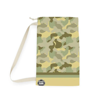 Laundry, Storage, or Camp Bag | Hunting Camouflage Pattern in Light Gold | PERSONALIZE and CUSTOMIZE