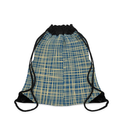 Lightweight Drawstring Bag in a Modern Grasscloth Design | Customize and Personalize s