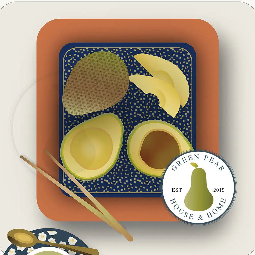 Breakfast Sushi Wall Art Avocado / FINE ART PAPER - Green Pear House and Home