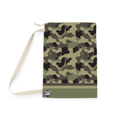 Laundry, Storage, or Camp Bag | Hunting Camouflage Pattern in Dark Green | PERSONALIZE and CUSTOMIZE