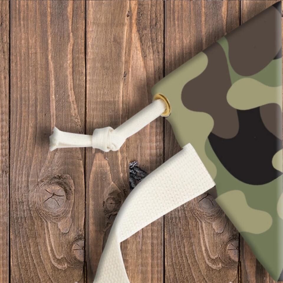 Laundry, Storage, or Camp Bag | Hunting Camouflage Pattern in Dark Green | PERSONALIZE and CUSTOMIZE